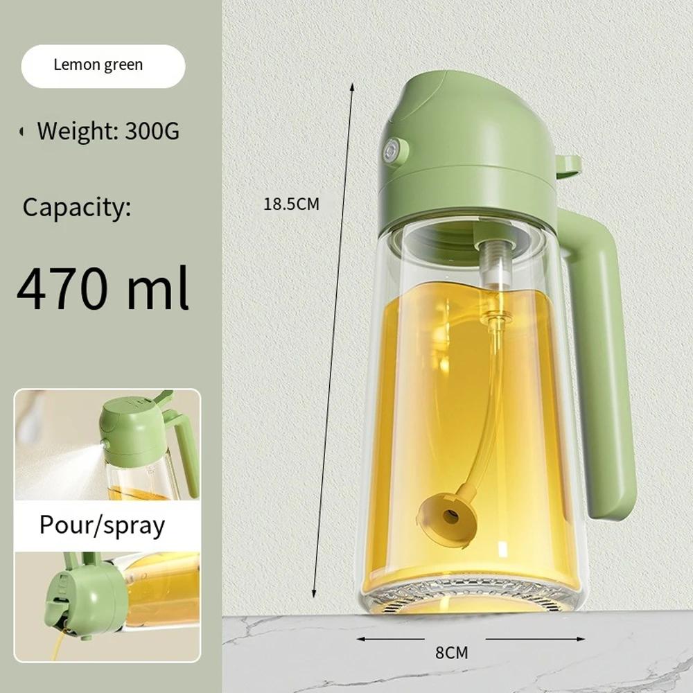 Press Type Glass Oil Spray Oil Bottle Spray Oil Dispenser Oil Jar BBQ Kitchen Baking Roasting Picnic Kitchen Toolglass Oil Spray