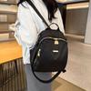 Multi-functional Black Shoulder Bag Small Retro Backpack Korean Style Nylon Backpack  Students