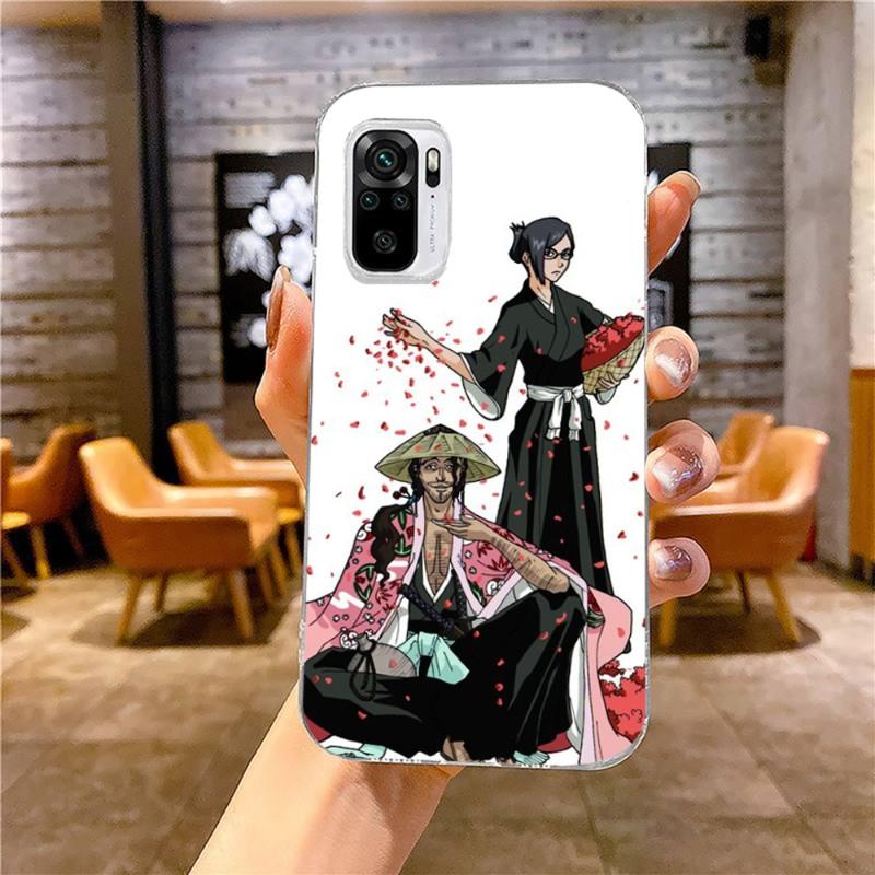 Чехол для телефона Kyoraku Shunsui Bleach для Xiaomi 12 11T 10 9 Redmi Note 11 10 10S Pro Redmi 9 9A 8, прозрачный чехол для телефона