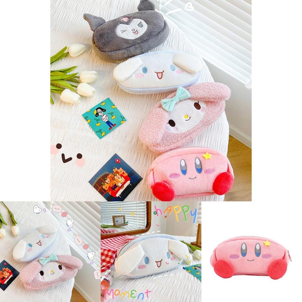 Милый плюшевый пенал большой вместимости с дизайном Звездный Кирби, Собачка Корица, Мелоди Китти и Кумико Щенок