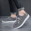 Summer New Ethnic Style Men's Shoes Linen Canvas Walking Trendy Shoes Casual Breathable Flat Plate Shoes 2025 One Step Stepping