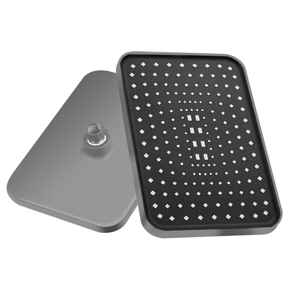 Тропический душ Большая панель Большой поток Наддув Потолочный душ Вращение на 360 градусов Высокое давление АБС Смеситель для ванной