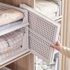 Plastic Clothes Sorting Rack Stackable Storage Baskets Saving Space Wardrobe Storage Box  Kitchen