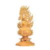 Hanro Art Carving Buddhist Statue, Acala, Buddhist Altar Statue, Boxwood Wood Carving, Lotus Pedestal, Flame Halo, Year of the Rooster, Protective
