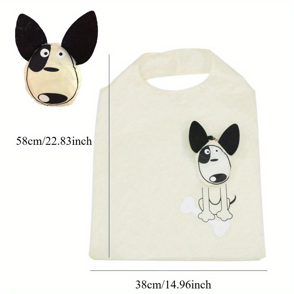 Животные Милые собаки Полезные нейлоновые складные многоразовые сумки для покупок Эко-сумка с изображением мультфильмов Портативная дорожная сумка через плечо