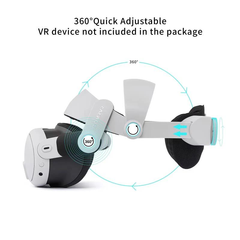 Новый ремешок на голову для Meta Oculus Quest 3 Ремешок Halo Регулируемый удобный ремешок на голову Quest 3 для Oculus Quest Аксессуары Головные уборы Эргономичный комфорт