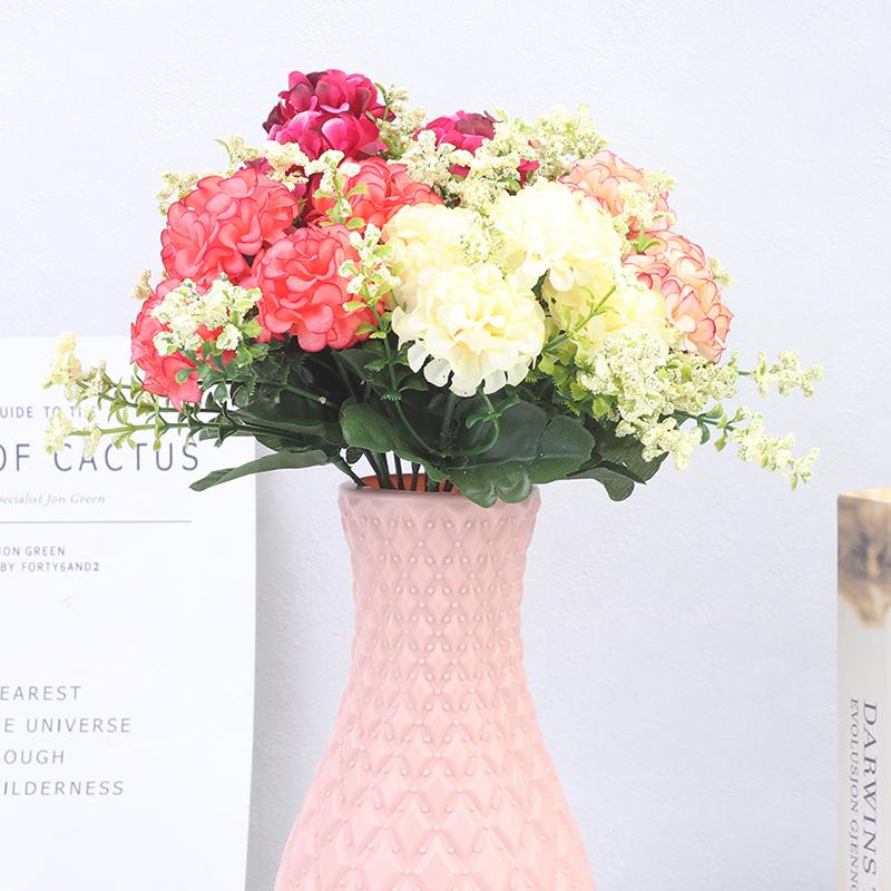 1 букет 5 головок гортензии шелковый цветок искусственный цветок держит цветы декор