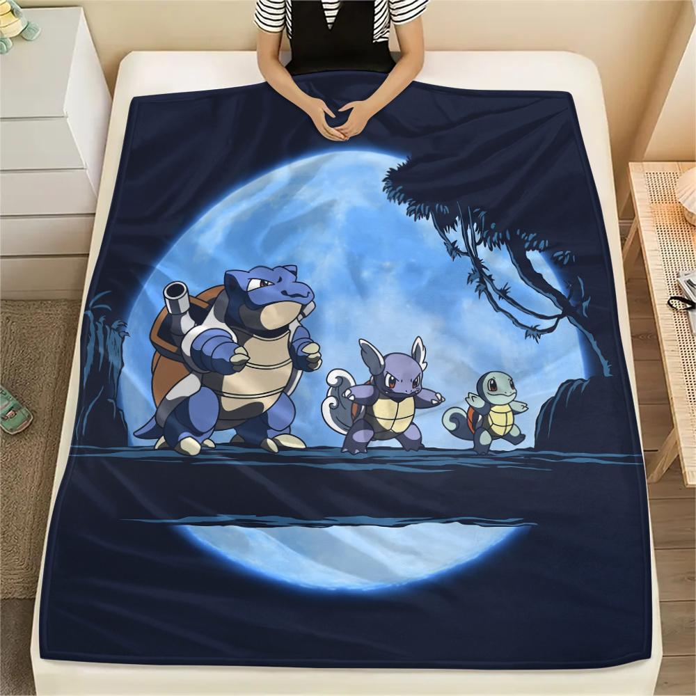 Cute Pokemon Blanket, Soft Throw for Bedroom Decor, Perfect Gift for Cartoon Lovers.chl