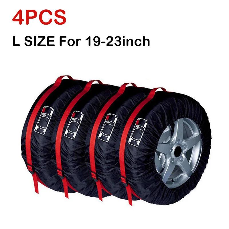 1/4 шт. Универсальные чехлы для запасных шин автомобиля, чехлы для хранения шин, сумки для автомобильных колес, водонепроницаемые пылезащитные защитные полиэстеровые сумки