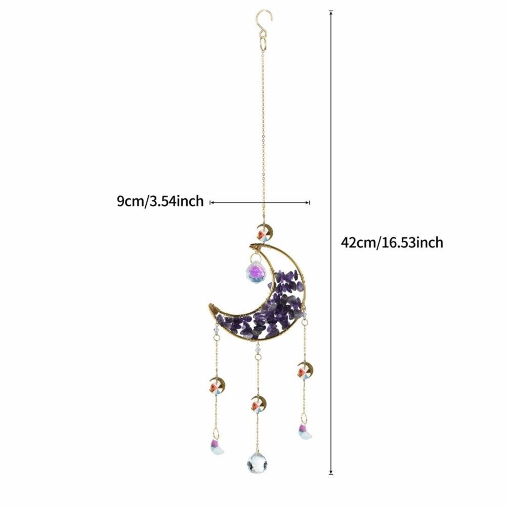 Crystal Sun Catcher Prism Colorful Wind Chimes Creative Moon Catchers Yard Garden Decor
