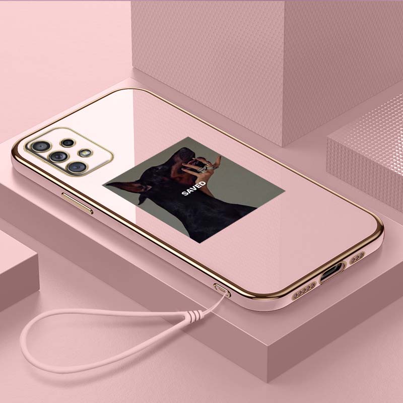 Роскошный чехол для телефона из ТПУ с ремешком для Samsung Galaxy A04 05s A13 A14 A24 A54 A34 Note20 S23 Ultra, чехлы A14, милый чехол для добермана-пинчера