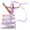 2Pcs Gymnastic Ribbons Sparkling Extra Soft Smooth Flexible Comfortable Grip Dance Training Satin