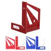 3D многоугловая измерительная линейка, угольник для столярных работ 22.?Транспортир 90 градусов, алюминий, все
