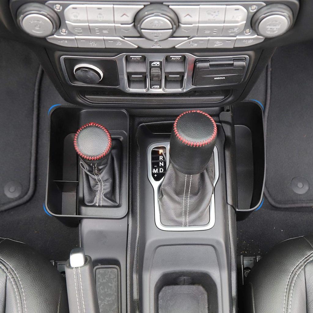 Для Jeep Wrangler JL JLU Gladiator JT центральная консоль органайзер коробка для хранения рычага переключения передач консоль боковой карман консольный лоток 2018+