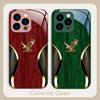 Благородное кольцо Золотой Орел Для iPhone 17 Air 16 E 15 14 13 Plus 12 mini 17 Pro Max 11Pro XR Xs X 7 8 11 Закаленное Стекло Чехол для Телефона