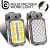 USB Rechargeable COB Work Light Portable LED Flashlight Adjustable Waterproof Camping Lantern Magnet Design with Power Display