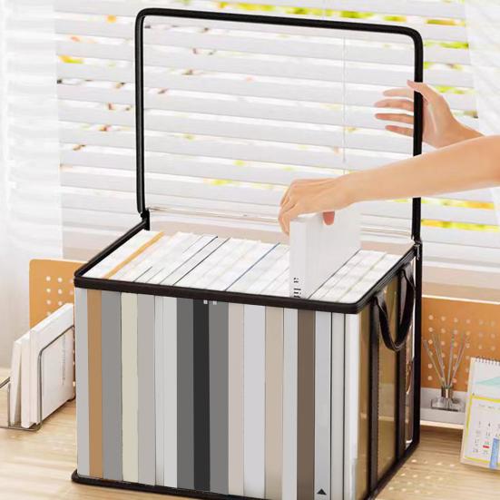 yangyizhi Clothes Storage Bag, Transparent Large Capacity Book Organizer, with Zipper And Handle Design, Portable Bag for Home Dormitory