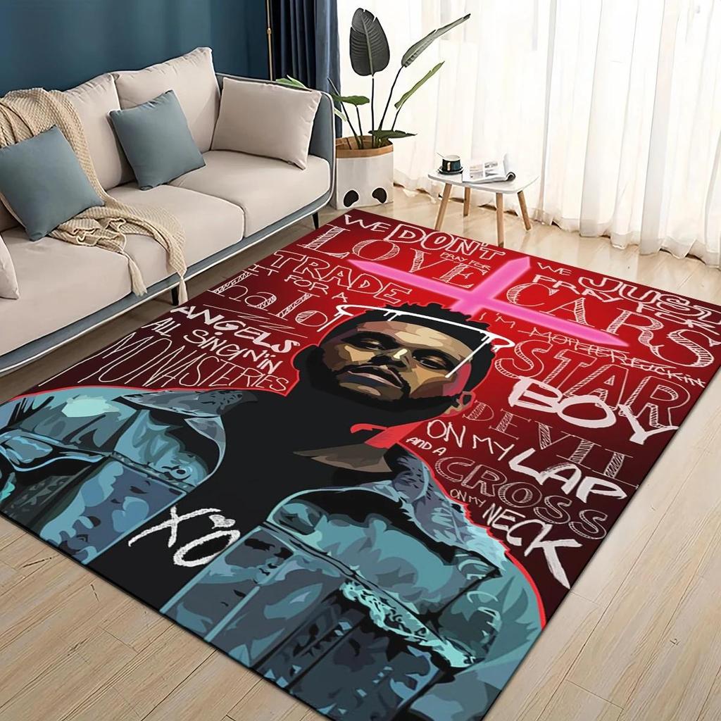 3D THE WEEKND, XO Альтернативный R&B Абель Тесфайе Ковер для Гостиной Спальни Дома Декорация Дивана, Детский Нескользящий Напольный Коврик