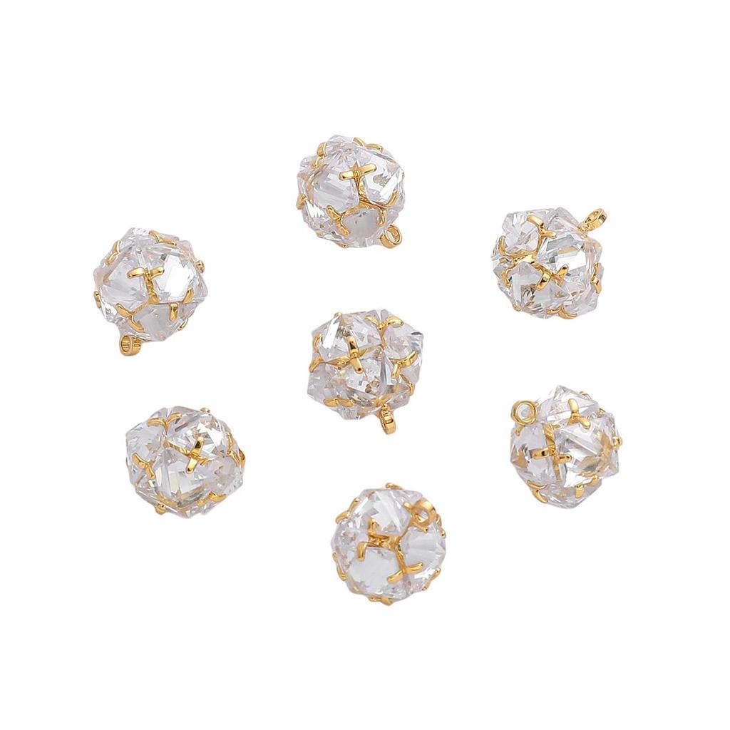 Медь циркон квадратная геометрия подвески для DIY ожерелье серьги DIY ювелирных изделий фурнитура