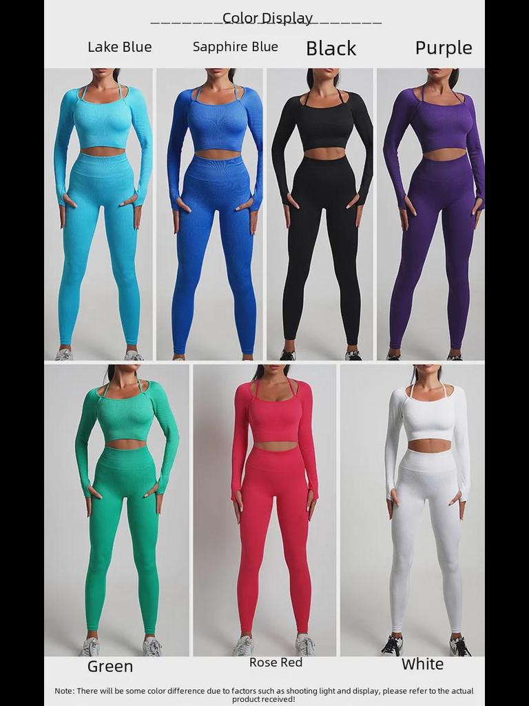 Костюм для йоги и бега в европейско-американском стиле с принтом тай-дай, эластичный, с трикотажными брюками для женщин