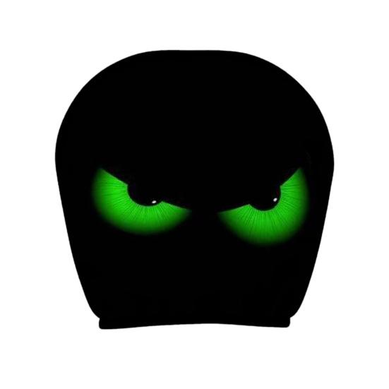 Skull Car Headrest Covers Spooky Print Auto Seat Head Rest