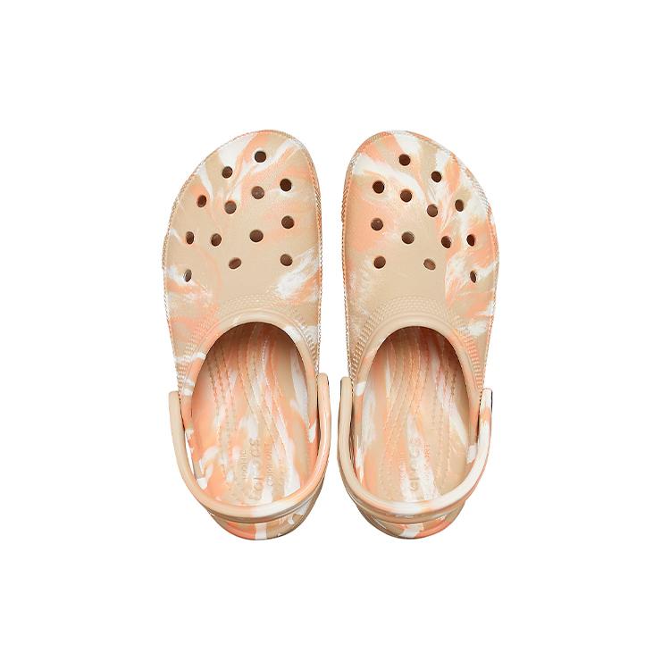 Crocs Классический женский клог на платформе с мраморным узором 207176-2ZM