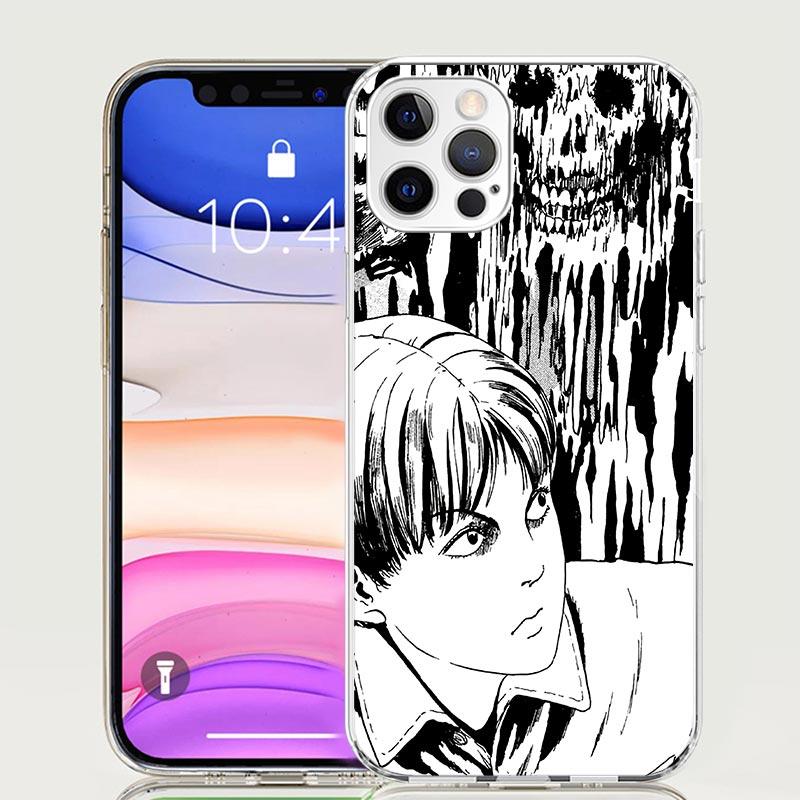 Японский Хоррор Комикс Аниме Чехол для Телефона Для iPhone 17 Air 16 15 Plus 11 14 Pro Max 13 Mini 12 7 8 + SE Узор Искусство Индивидуальная Обложка