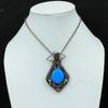 Sleeping Beauty Turquoise Pendant Copper Wire Wrapped Pendant Handmade Gemstone Pendant Wire Wrapped Jewelry Copper Jewelry Pendant For Gift