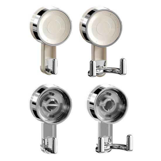 Suction Cup Hook Double Head/One Head Storage Hook No Drilling Wall Mounted Hook for Bathroom Kitchen Storage
