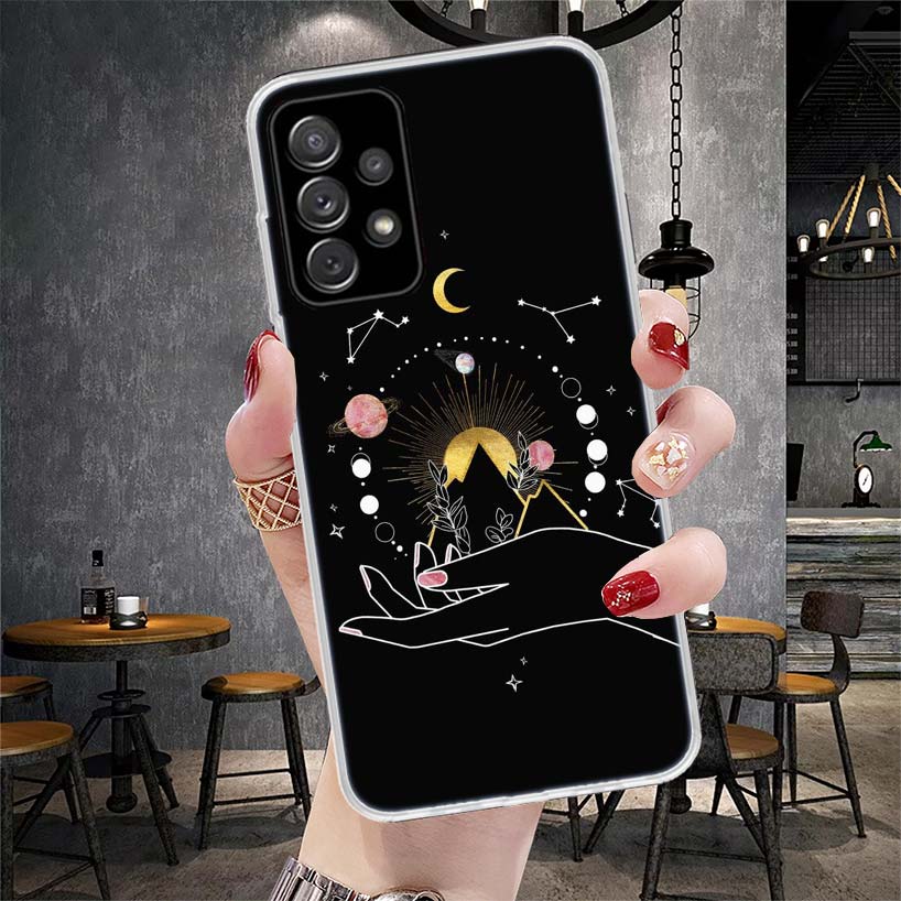 Таинственный Лунный Тотем Ведьмы Мягкий Чехол Для Телефона Для Samsung Galaxy S22 S23 S24 S25 Edge S26 Ultra S20 FE S21 Plus + Fundas Coque Galax