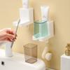 С чашкой держатель зубной щетки милый органайзер для зубной пасты картридж походные принадлежности для кемпинга