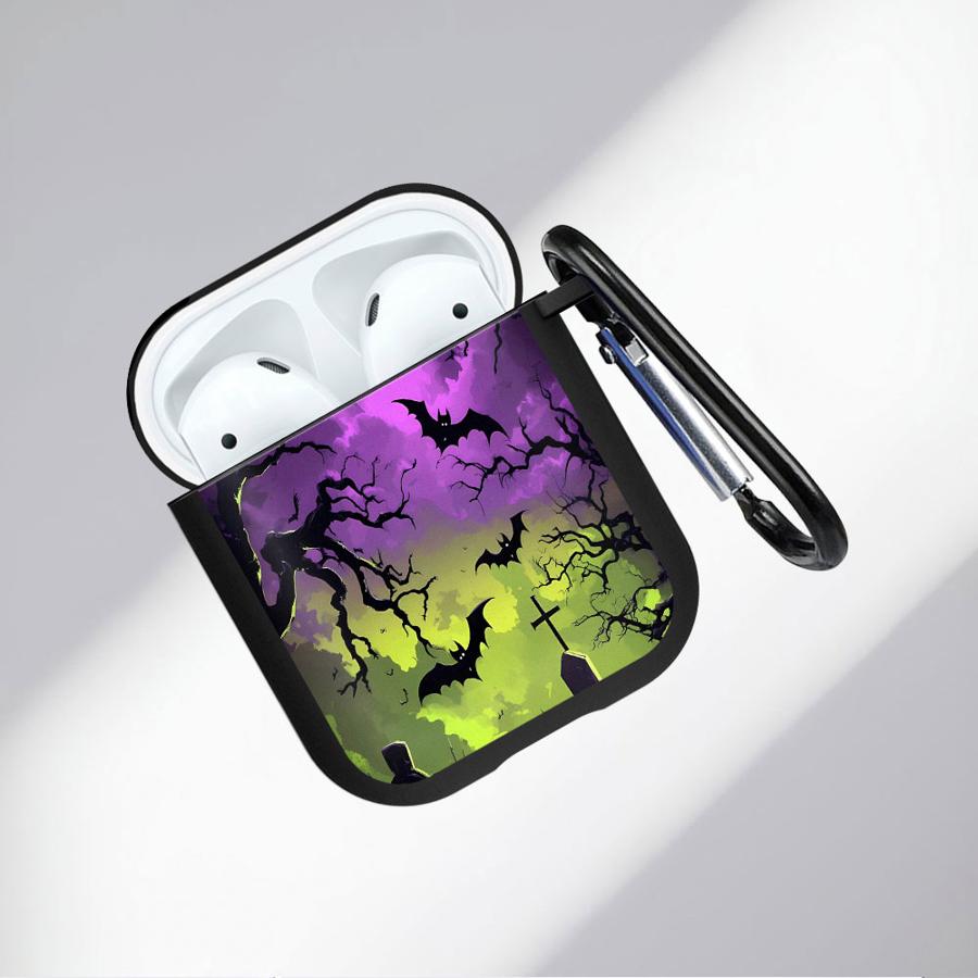 Чехол для Airpods Pro2 2 1 3 Pro Pro3 4 Мягкие чехлы для наушников Чехол Узор Летучая мышь