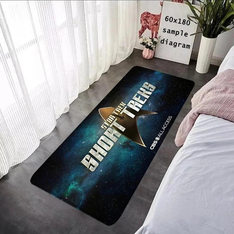 2025 New Star T-Trek Floor Mat Non-Slip Carpet for Living Room Bedroom Kawaii Rug for Entrance Cozy Foot Mat for Home Decor