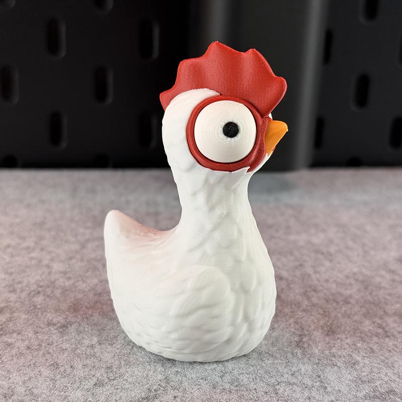 3D-печатная статуэтка курицы Фигурка цыпленка Скульптура животного Для дома/улицы Украшение для дома или автомобиля Идеальный подарок