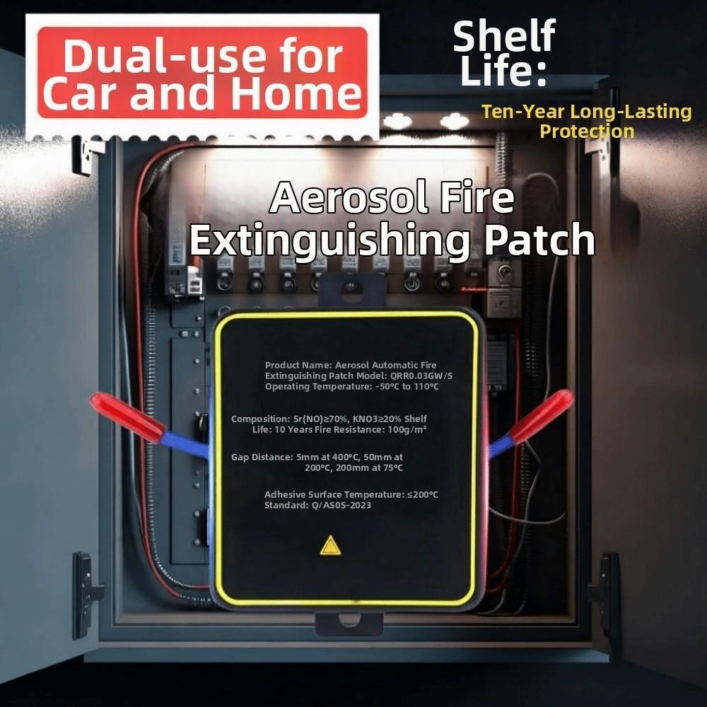 Automatic Aerosol Fire Extinguisher Self-Activating Fire Sticker Electrical Cabinets