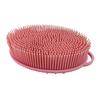 Bath Brush 2 In 1 Design Massage Cleansing Brush for Body And Head Silicone Body Exfoliating Scrubber with Anti-Slip Handle