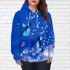 Womens Fashion Crystal Butterfly Print Loose Hoodie Tops Blouse Sweatshirt Casual Long Sleeve Pullover Tops