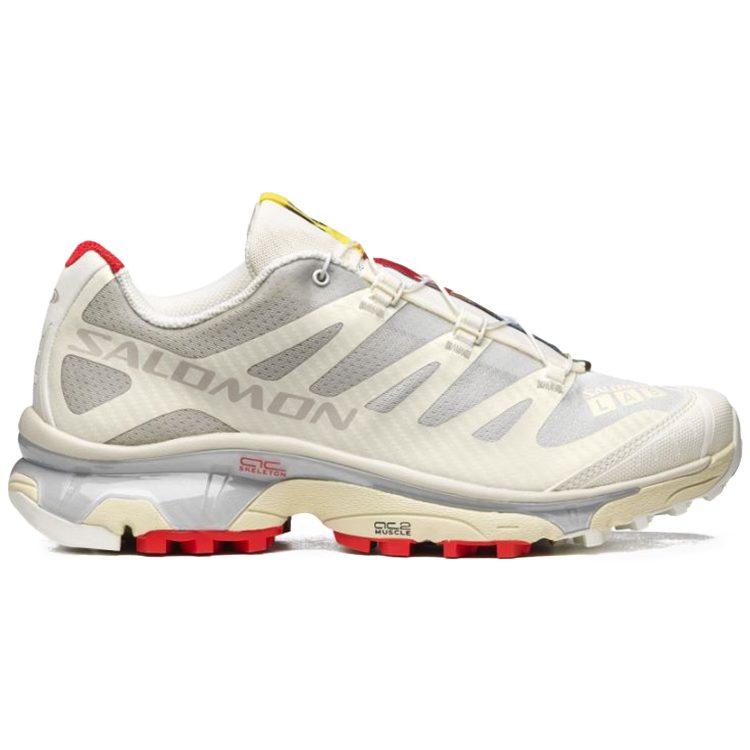 SALOMON XT 4 OG Удобные Устойчивые к истиранию Поддерживающие Низкие уличные ботинки Унисекс Бежевый Серый L47133100