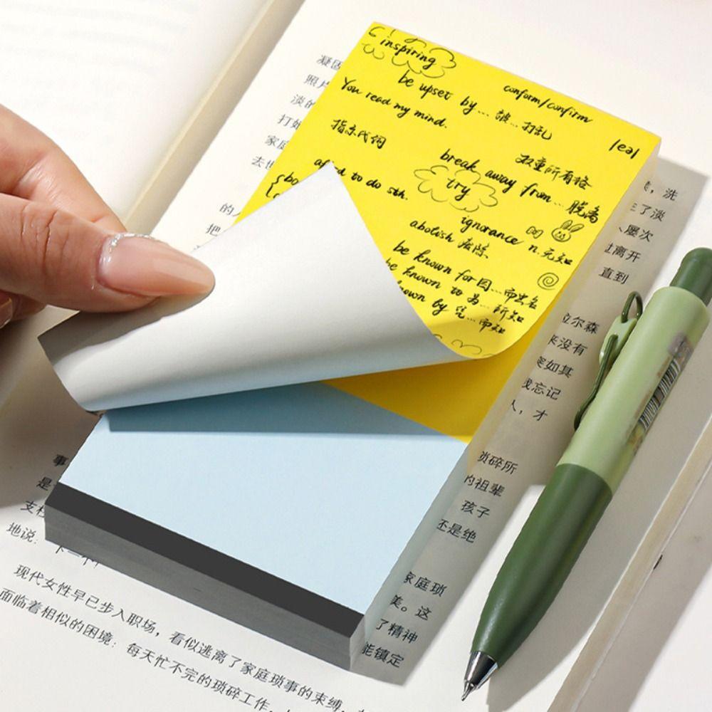 50/100Sheets Non-sticky Memo Pad Long Style Message Paper INS Writing Notepad School Office