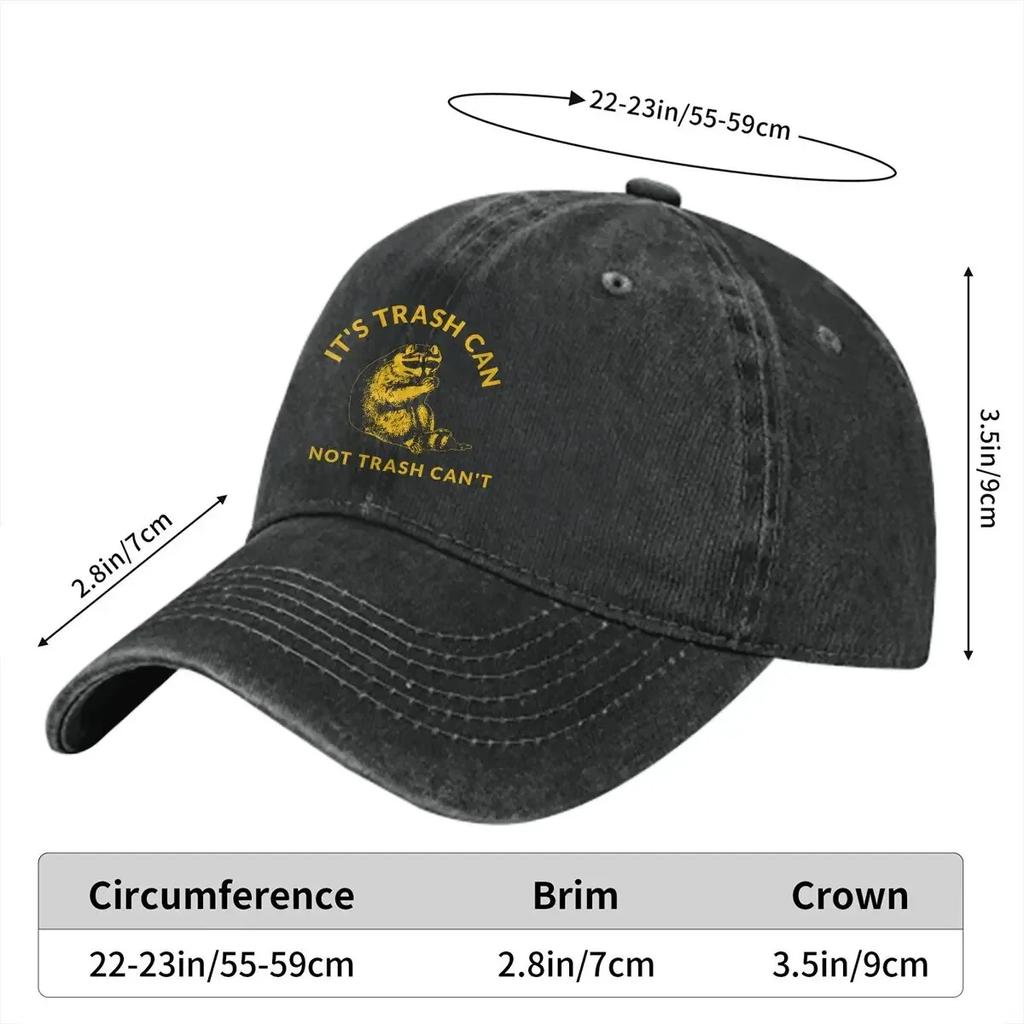 Its Trash Can Not Cant Baseball Cap Men Hats Women Visor Protection Snapback Raccoon Lover Caps