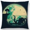 Latest Magical World Unknown Loch Ness  Colorful Pure Curiosity Cushion Cover Sofa Throw Pillow Case Big Octopus Zombie