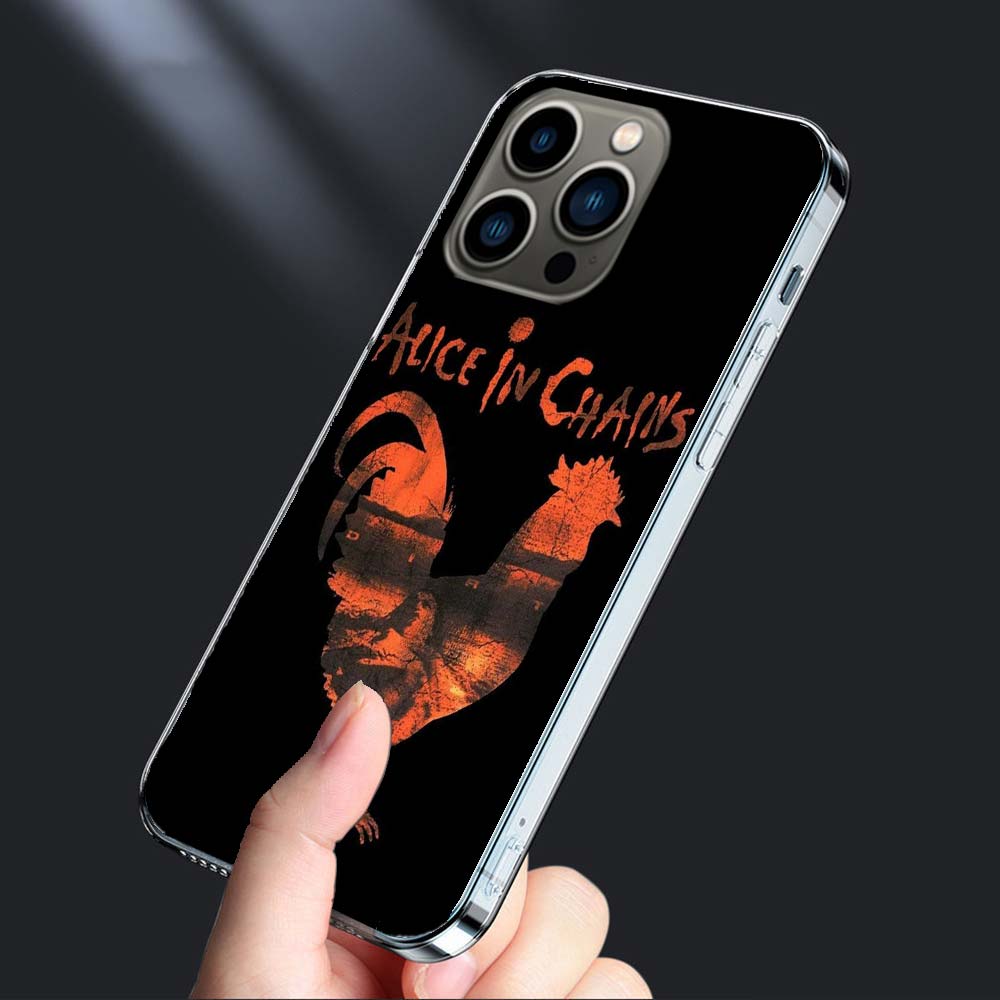 Чехол для телефона Alice In Chains для iPhone 16E 15 Pro 14 Plus 17E 16 17 Pro Max Air 11 12 13 Mini Ударопрочный Чехол Милый C