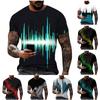 Men'S T-Shirt Short Sleeve Printed Summer Round Neck Top Trend Casual Sweatshirt