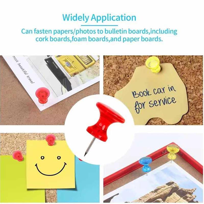 Разноцветные прозрачные кнопки-гвоздики многоразовые для офиса, дома и школы, для доски объявлений, для заметок, для пробковой доски, для классной доски, для дерева, пробки, ткани, инструмент для DIY