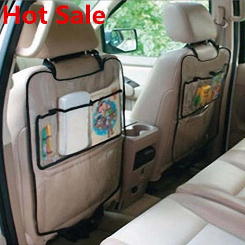 1PC Car Auto Seat Back Protector Cover For Children Kick Mat Storage Bag