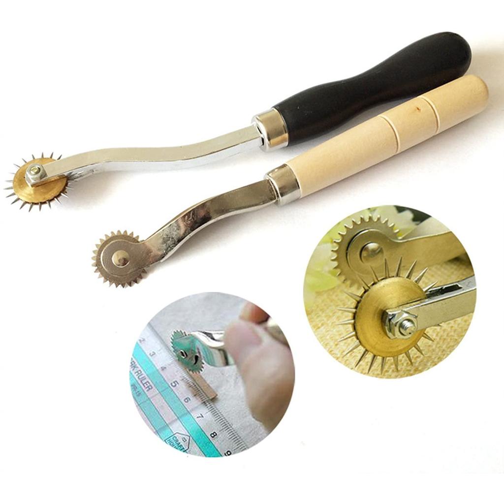 18 шт., инструменты для шитья кожи, набор для ручного шитья «сделай сам», с канавочным шилом, вощеным наперстком