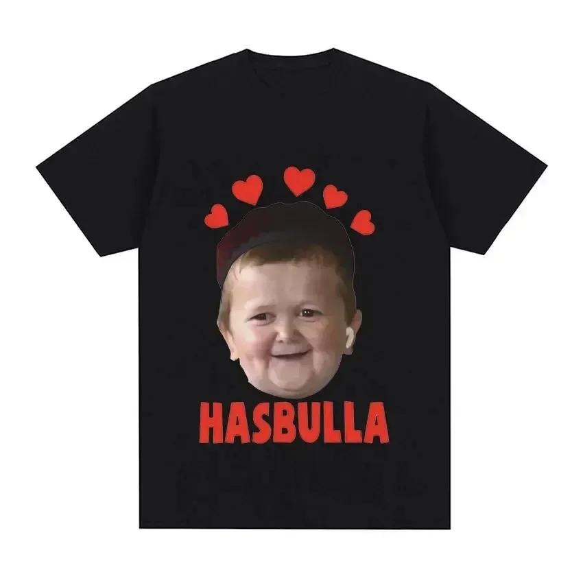 2024 Hasbulla Fighting T Shirt Mini Khabib Blogger T-Shirt Crew Neck Men Tees Retro Tops Funny Graphic Women T Shirt Streetwear