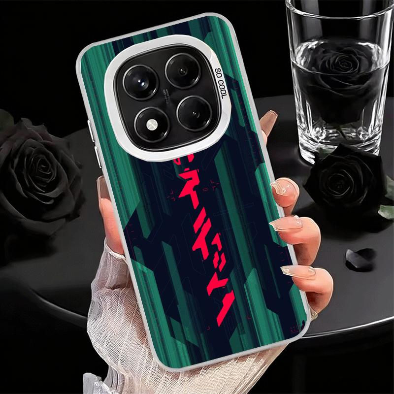 Мягкий чехол для телефона в киберпанк-эстетике для Xiaomi Redmi Note 13 14 15 Pro Plus 12S 12 11S 11 11T 10S 10 Ударопрочная задняя крышка