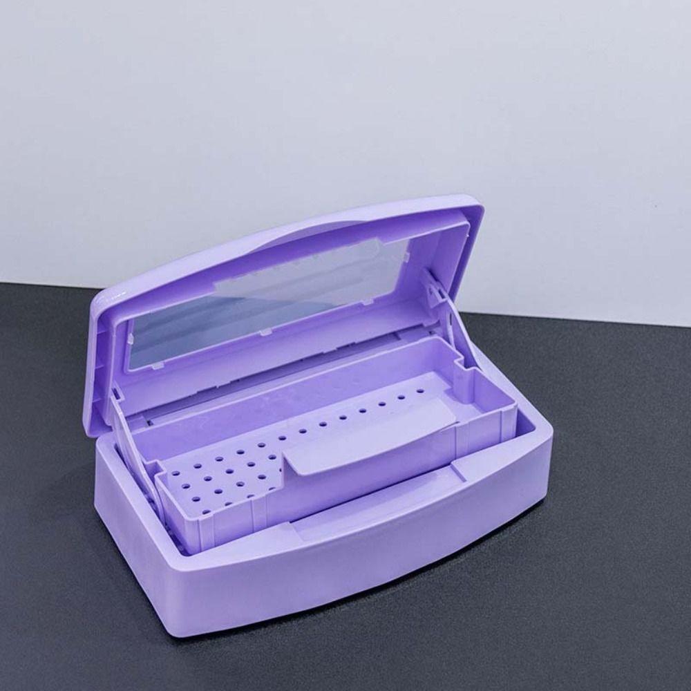 Storage Box Disinfection Box Detachable Equipment Cleaner Tools Nail Art Salon