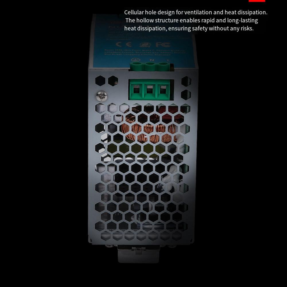 DIN Rail Power Supply NDR24024 24V 10A 240W for Industrial Devices Featuring Overload Protection and Efficient Cooling System